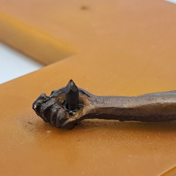 Vintage Wall Crucifix Protruding Nails - Picture 8 of 11